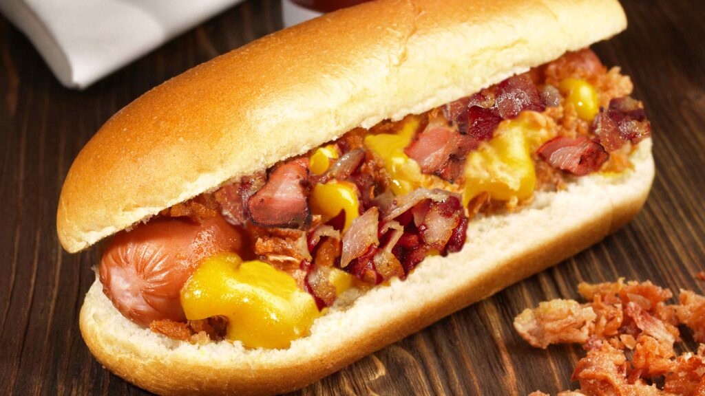 Bacon cheese Dog